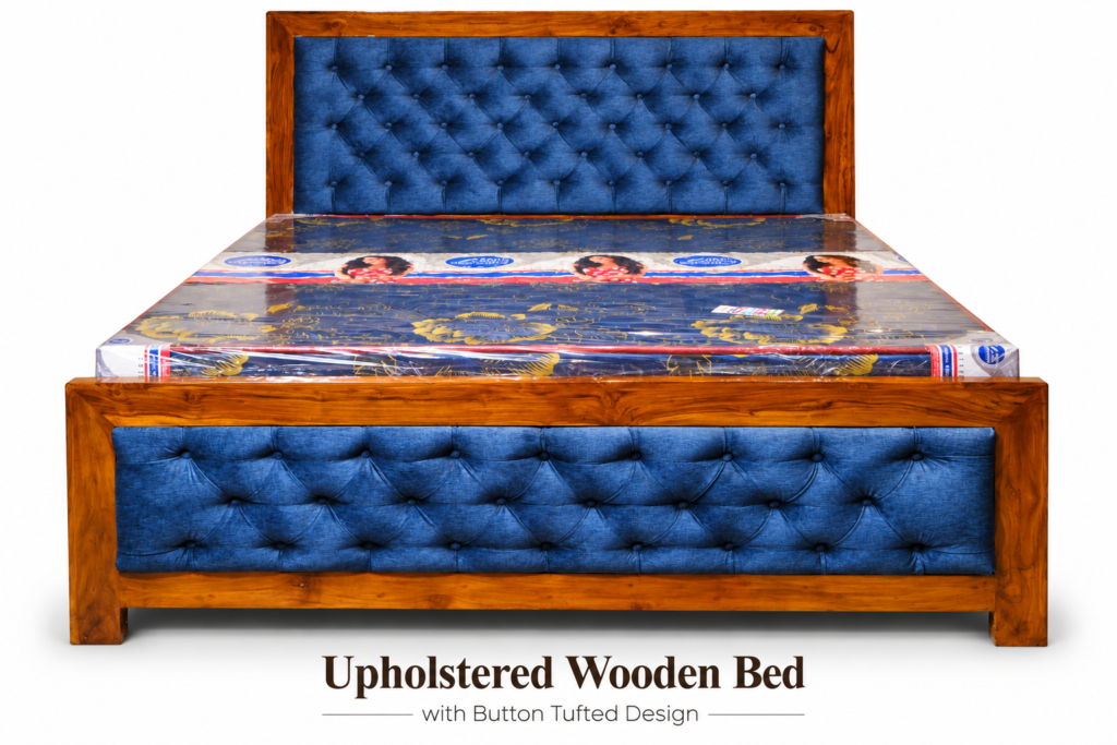 Upholstered Wooden Bed
