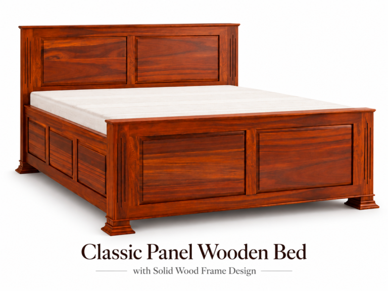 Classic Panel Wooden Bed