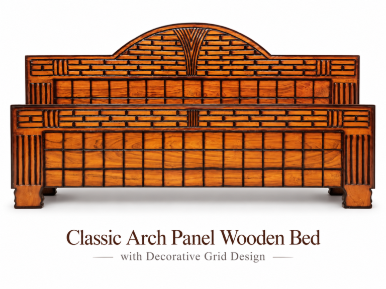 Classic Arch Panel Wooden Bed
