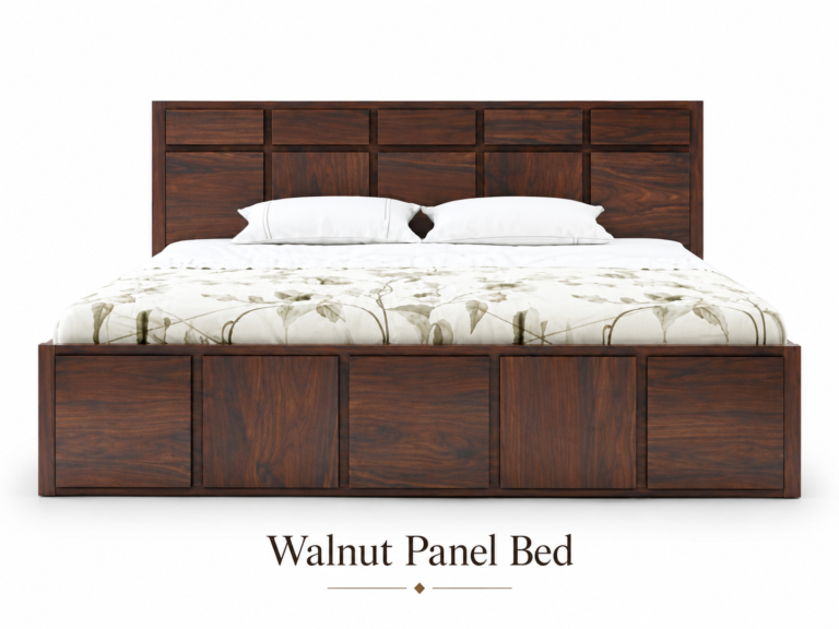 Walnut Panel Bed
