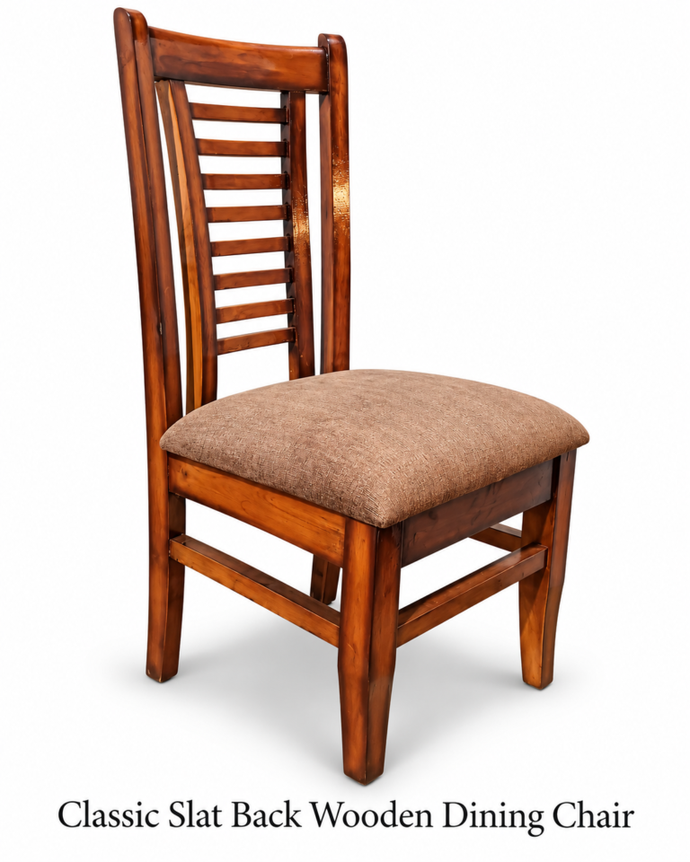 Classic Slat Back Wooden Dining Chair