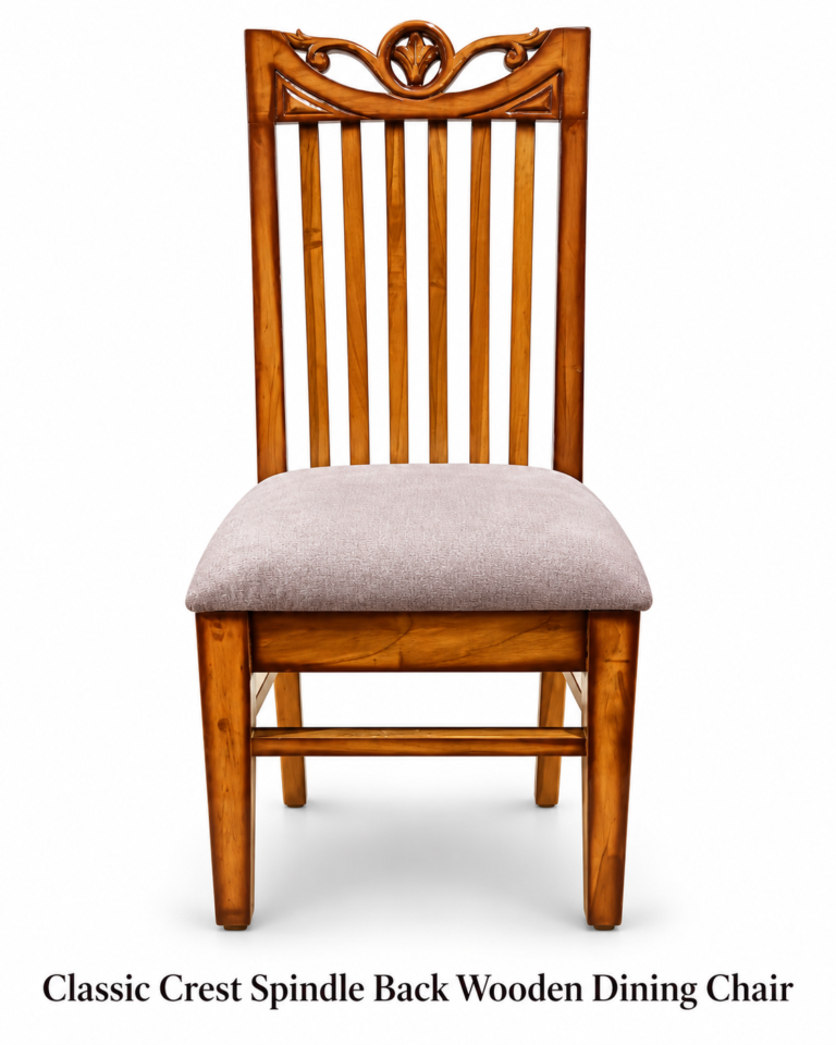 Classic Crest Spindle Back Wooden Dining Chair