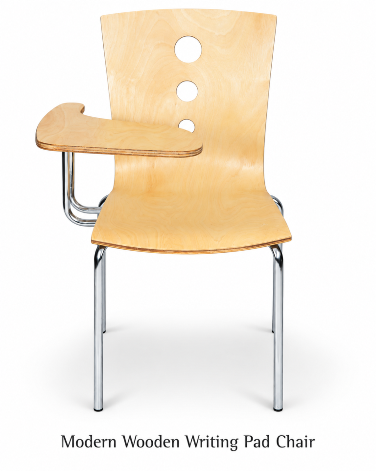 Modern Wooden Writing Pad Chair