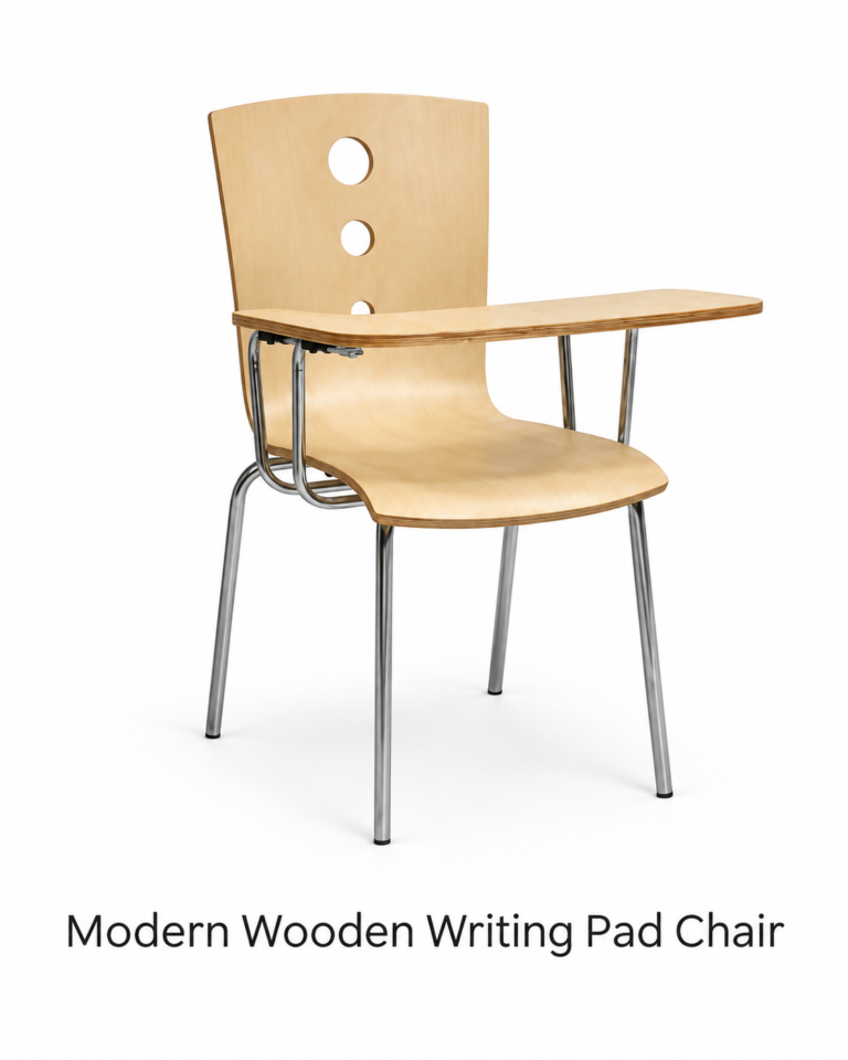 Modern Wooden Writing Pad Chair