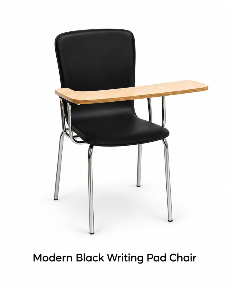 Modern Black Writing Pad Chair