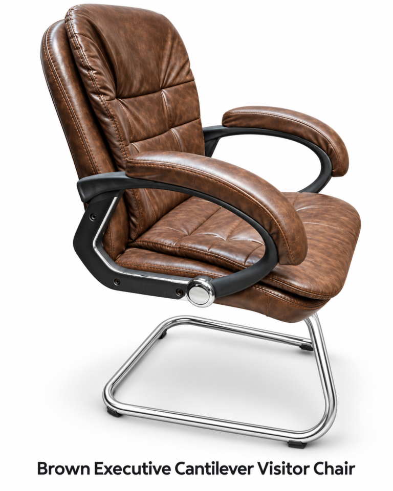Brown Executive Cantilever Visitor Chair