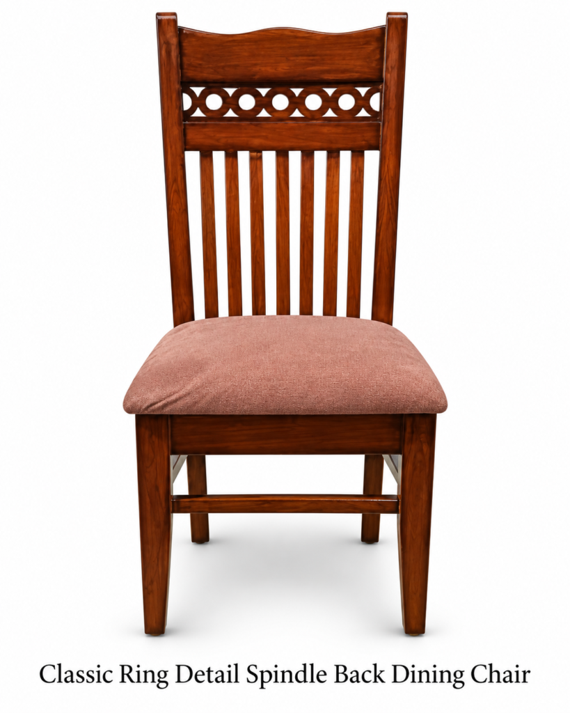 Classic Ring Detail Spindle Back Dining Chair