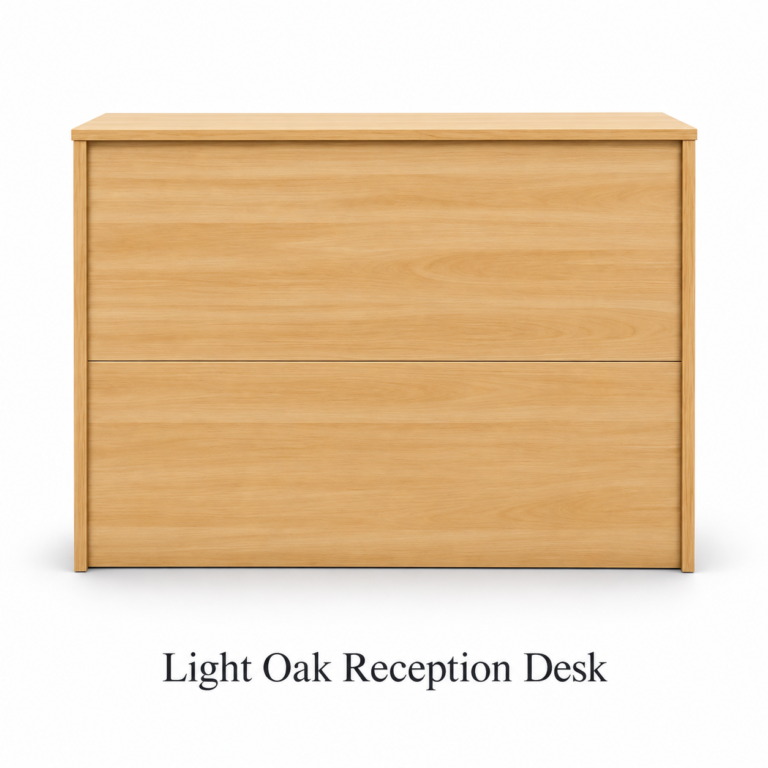 Light Oak Reception Desk