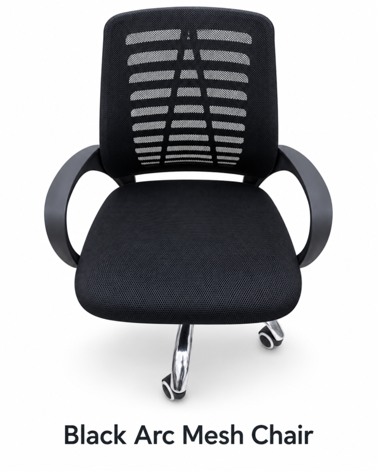 Black Arc Mesh Chair
