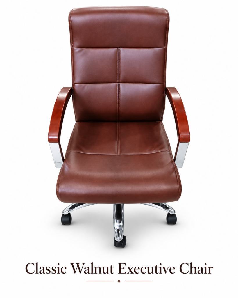 Classic Walnut Executive Chair