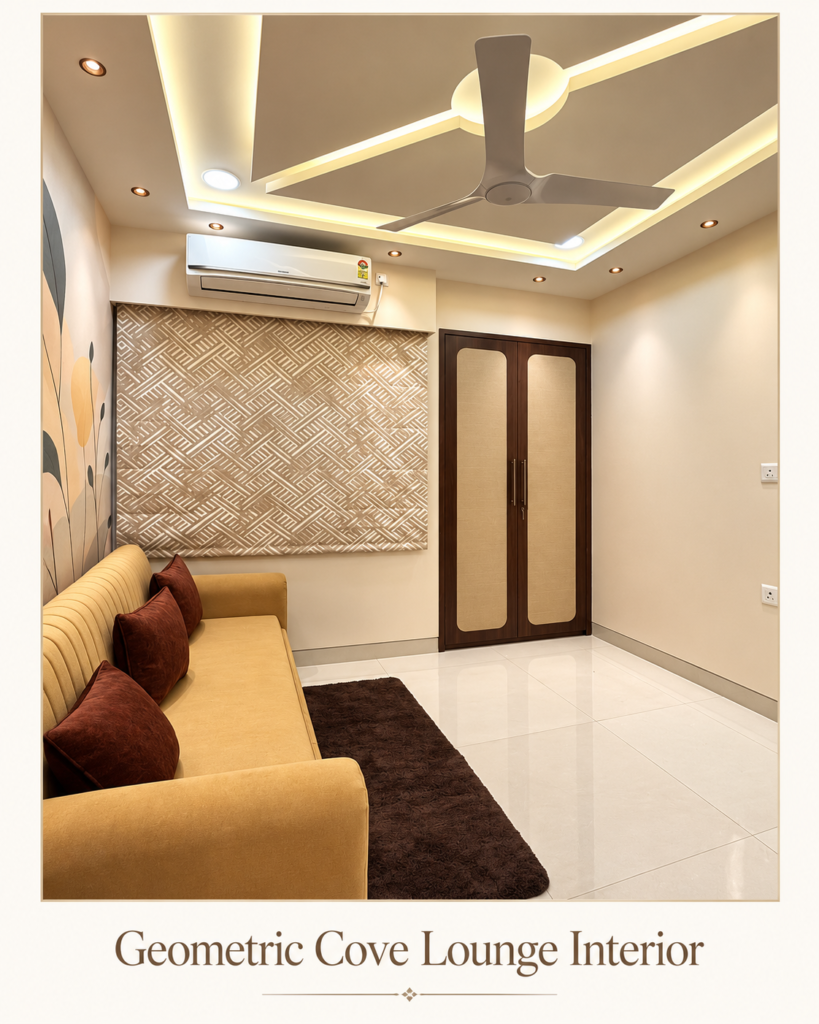 Geometric Cove Lounge Interior