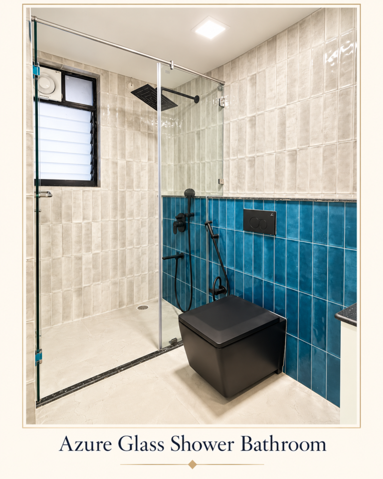 Azure Glass Shower Bathroom