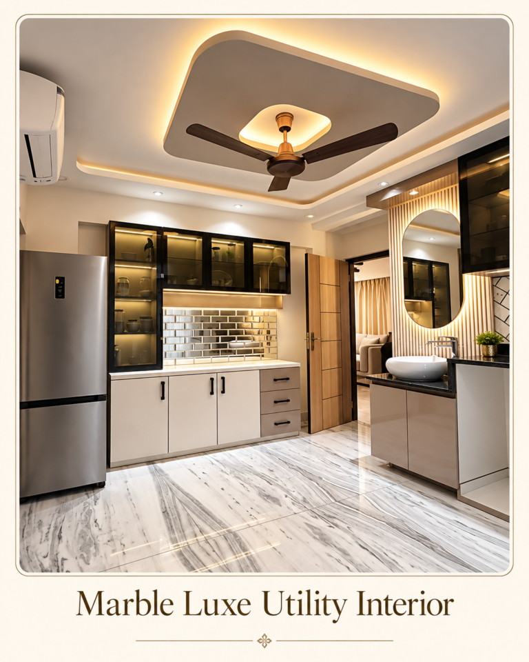Marble Luxe Utility Interior