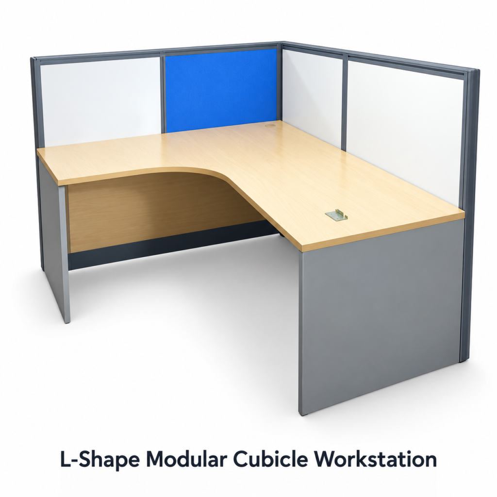 L-Shape Modular Cubicle Workstation