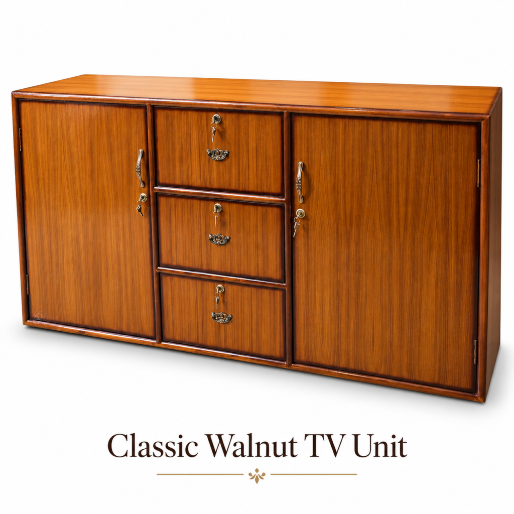 Classic Walnut TV Unit