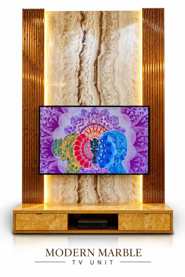 Modern Marble TV Unit