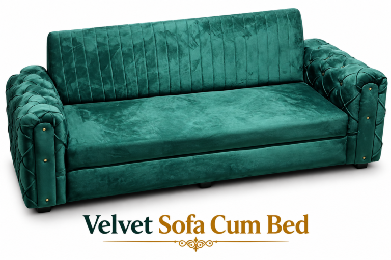 Velvet Sofa Cum Bed