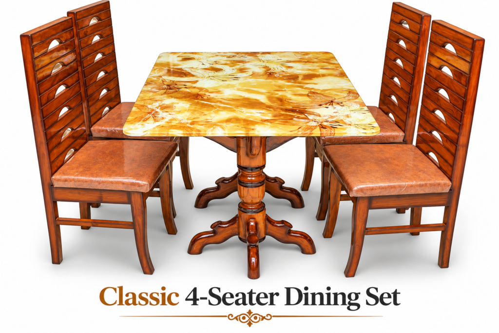 Classic 4-Seater Dining Set