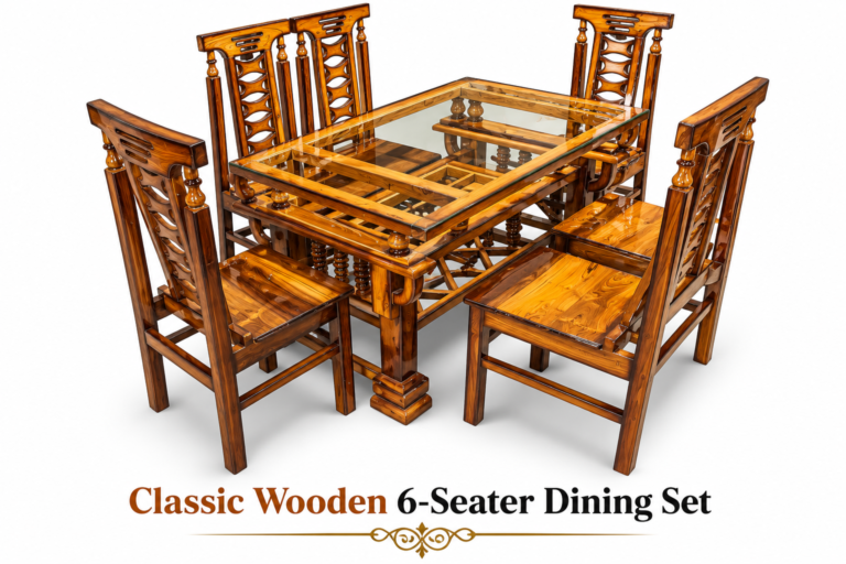 Classic Wooden 6-Seater Dining Set