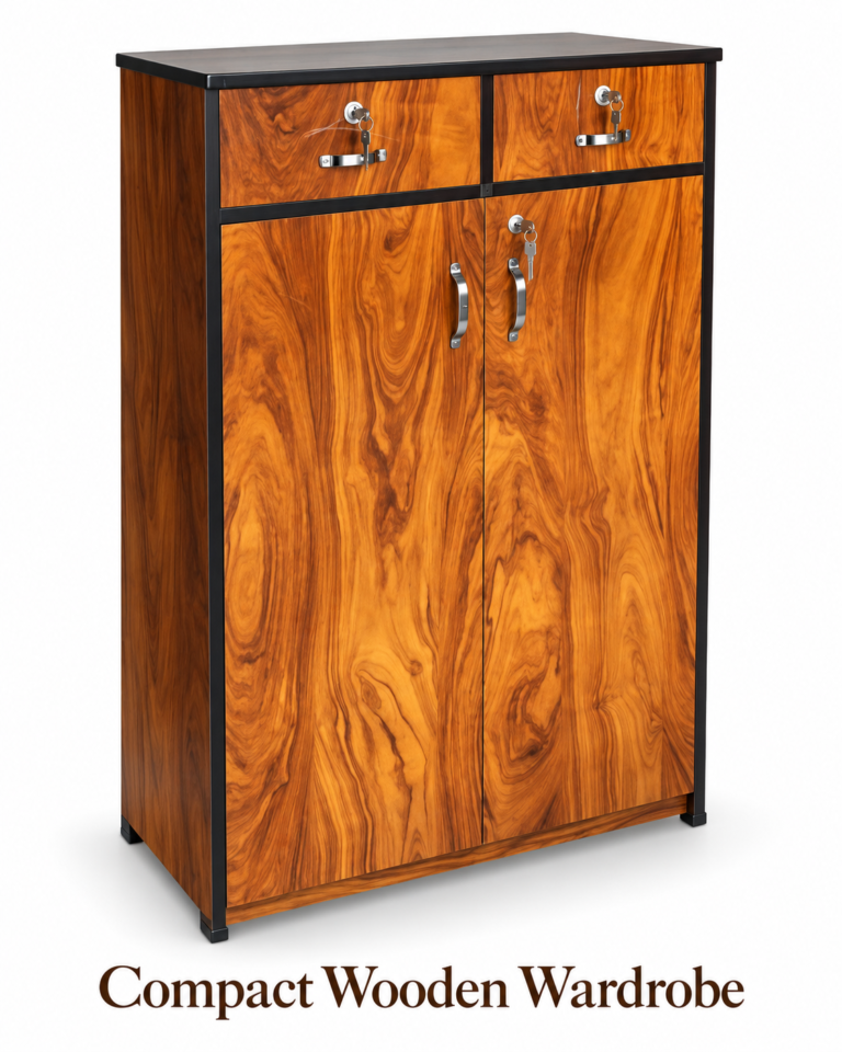 Compact Wooden Wardrobe