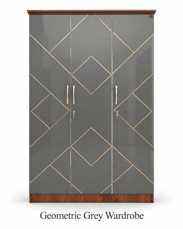 Geometric Grey Wardrobe
