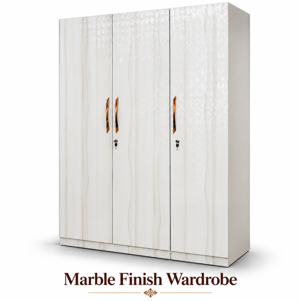 Marble Finish Wardrobe