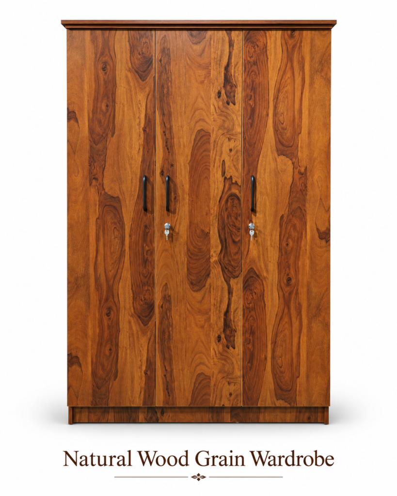 Natural Wood Grain Wardrobe