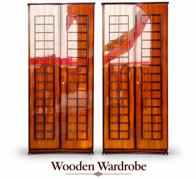 Twin Wooden Wardrobe